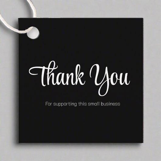 Schoon Dank u Zwart & Wit Product Verpakking Bedankjes Labels