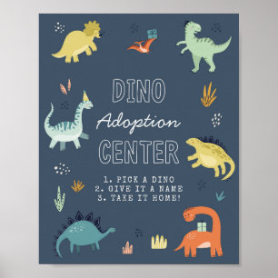 Schoon Dinosaurius Adoptie Bord Poster
