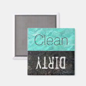Schoon | Dirty Dishes Dishwasher Magneet (Voorkant / Achterkant)