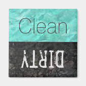 Schoon | Dirty Dishes Dishwasher Magneet (Voorkant)