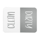 Schoon | Dirty Dishwasher Magnet Sign Magneet (Horizontaal)