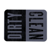 Schoon | Dirty Letterpress Style Dishwaser Magnet Magneet (Horizontaal)