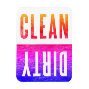 Schoon   Dirty Letterpress Style Dishwasher Ipanem Magneet