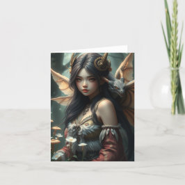 Schoon Draak Fee Portretkaart Feestdagen Kaart