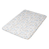 Schoon Eenvoudig Wit Wildflower Patroon Badmat (Gekanteld)