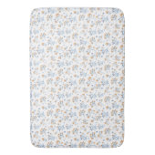 Schoon Eenvoudig Wit Wildflower Patroon Badmat (Voorkant Verticaal)