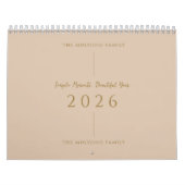 Schoon Eenvoudige Lay-out Kalender (Hoes)