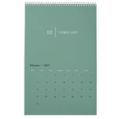 Schoon Eenvoudige Lay-out Kalender (Feb 2027)