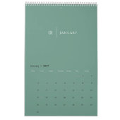 Schoon Eenvoudige Lay-out Kalender (Jan 2027)