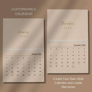 Schoon Eenvoudige Lay-out Kalender