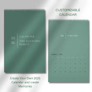 Schoon Eenvoudige Lay-out Kalender