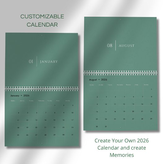 Schoon Eenvoudige Lay-out Kalender