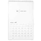 Schoon Eenvoudige Lay-out Kalender (Jan 2027)