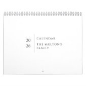 Schoon Eenvoudige Lay-out Kalender (Hoes)