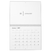 Schoon Eenvoudige Lay-out Kalender (Jan 2027)