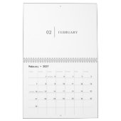 Schoon Eenvoudige Lay-out Kalender (Feb 2027)