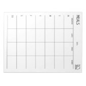 Schoon + Eenvoudige maaltijdplank Notitieblok (Voorkant)