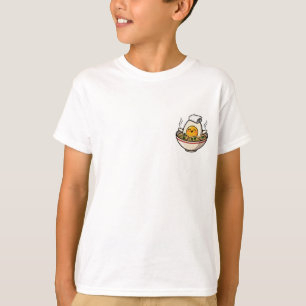 Schoon ei dat in kom met noedels week kinderen t-shirt