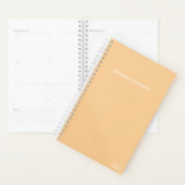 Schoon Elegant Beige Textuur Wekelijks Persoonlijk Planner (Display)
