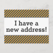 Schoon, elegant en respectabel verhuisbericht aankondigingskaart (Voorkant)