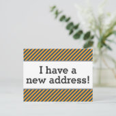 Schoon, elegant en respectabel verhuisbericht aankondigingskaart (Staand voorkant)
