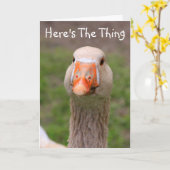 Schoon en bazige gans betert snel kaart (Gele Bloem)