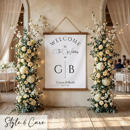 Schoon en Chic Trouwreceptie Ingang Hangend Wandkleed