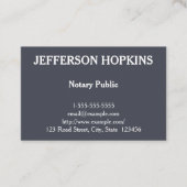 Schoon en duidelijk notarieel openbaar Visitekaart Visitekaartje (Voorkant)