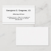 Schoon en eenvoudig Advocaat-bij-wet Visitekaartje (Voorkant / Achterkant)