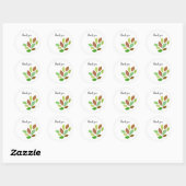 Schoon en Eenvoudig Blad Ronde Sticker (Vel)