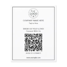 Schoon en Eenvoudig QR-code Zakenvlieger voor Klan