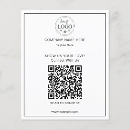 Schoon en Eenvoudig QR-code Zakenvlieger voor Klan Flyer