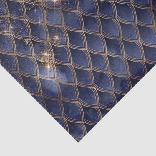 Schoon- en goudsparken Drakenschalen Tissuepapier (Detail)