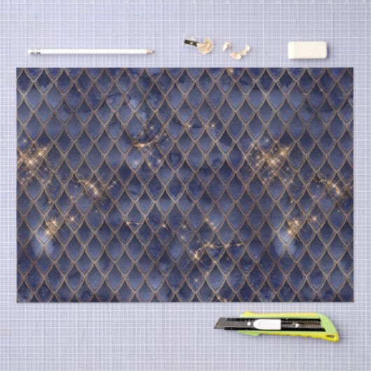 Schoon- en goudsparken Drakenschalen Tissuepapier (Craft)