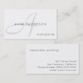 schoon en helder beroep ( gebeurtenisplanner ) sti visitekaartje (Voorkant / Achterkant)