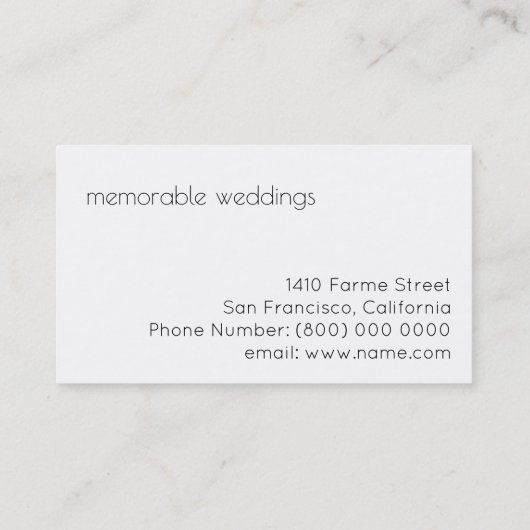 schoon en helder beroep ( gebeurtenisplanner ) sti visitekaartje (Achterkant)