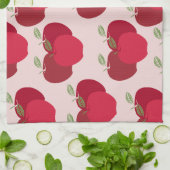 Schoon en helder: rode Apple Mark keukenhanddoek (Gevouwen)
