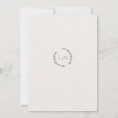 Schoon en minimaal met eenvoudige botanische lijnt kaart (Achterkant)