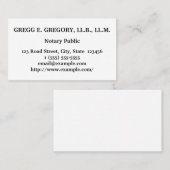 Schoon en minimalistisch publiek Visitekaartje (Voorkant / Achterkant)