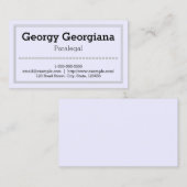 Schoon en professioneel, met drievoudige lijn gren visitekaartje (Voorkant / Achterkant)