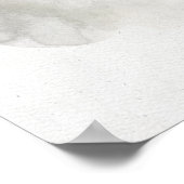 Schoon en schattig slapend waterverf kitten poster (Hoek)