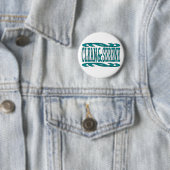 Schoon en sereen inspirerend herstelaquote ronde button 5,7 cm (In situ)
