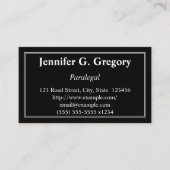 Schoon en traditioneel paralegaal Visitekaartje (Voorkant)