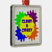 Schoon en waanzinnig metalen ornament (Rechts)