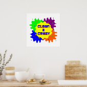Schoon en waanzinnig poster (Keuken)