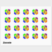 Schoon en waanzinnig ronde sticker (Vel)