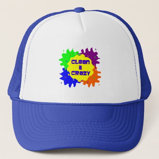 Schoon en waanzinnig trucker pet (Voorkant)