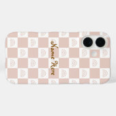 Schoon esthetisch dambordruitpatroon voor Case-Mate iPhone case (Achterkant (horizontaal))