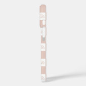 Schoon esthetisch dambordruitpatroon voor Case-Mate iPhone case (Achterkant / Links)