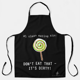 Schoon eten, vuile Lollipop Black Schort